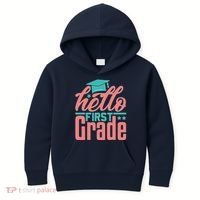 Hello First Grade Kids Hoodie thumb 0
