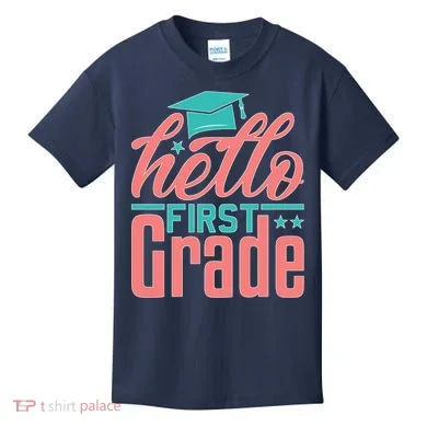 Hello First Grade Kids T-Shirt