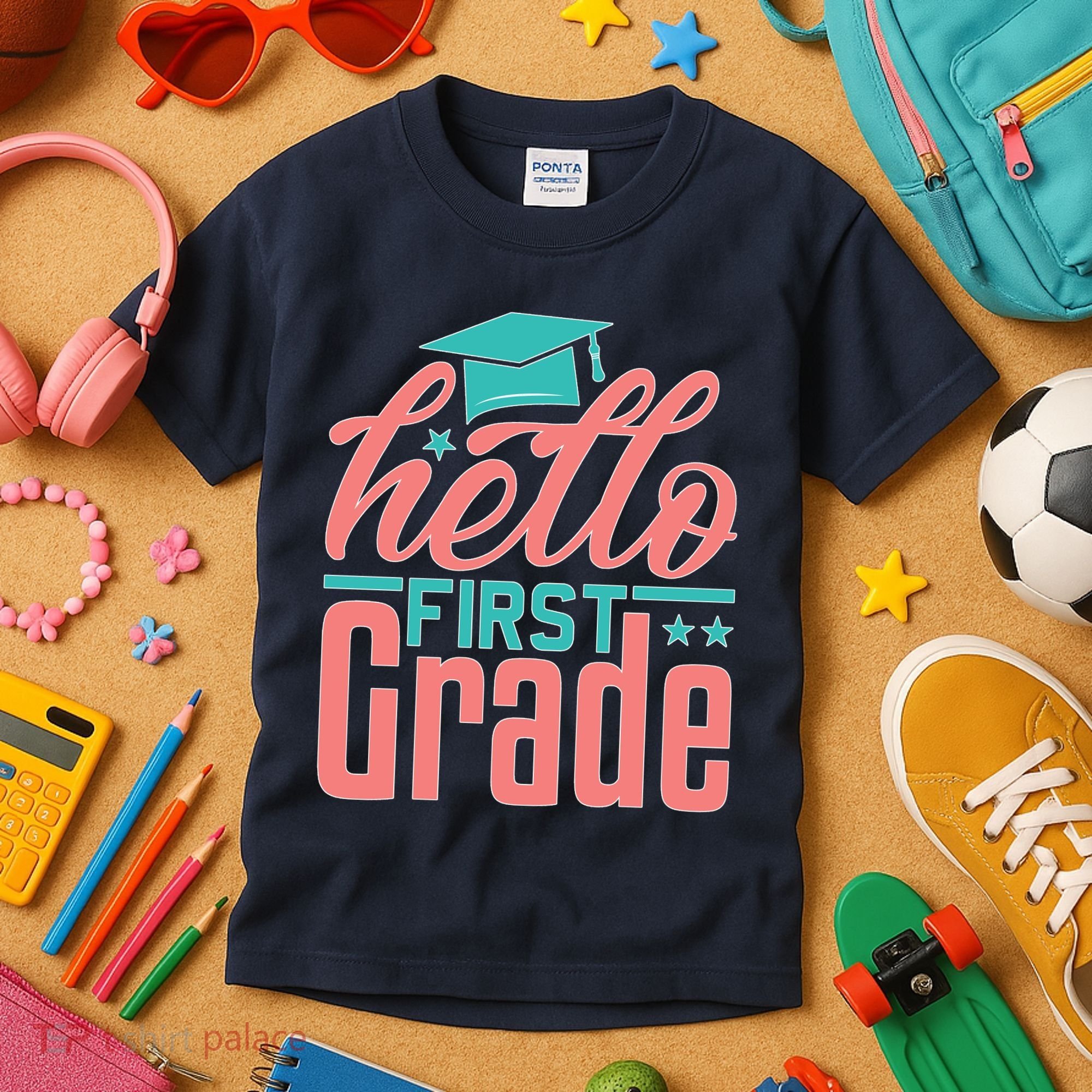 Hello First Grade Kids T-Shirt