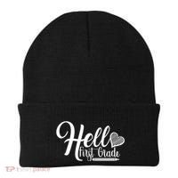 Hello First Grade Pencil Heart Beanie thumb 0