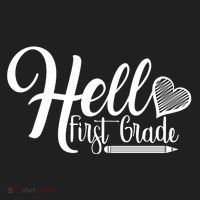 Hello First Grade Pencil Heart Beanie thumb 2