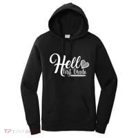 Hello First Grade Pencil Heart Women's Hoodie thumb 0