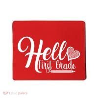 Hello First Grade Pencil Heart Mousepad thumb 0