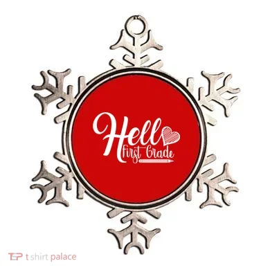 Hello First Grade Pencil Heart Ornament