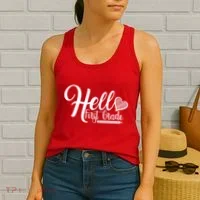 Hello First Grade Pencil Heart Women's Tank Top thumb 2