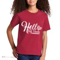 Hello First Grade Pencil Heart Kids T-Shirt thumb 2