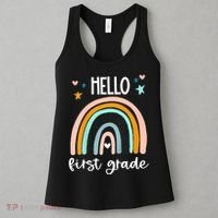 Hello First Grade Retro Rainbow Women's Tank Top thumb 3