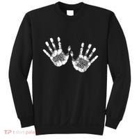 Hello Good Bye Paint Hand Prints Sweatshirt thumb 0