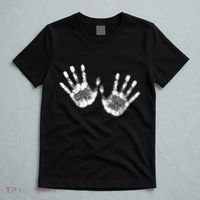 Hello Good Bye Paint Hand Prints T-Shirt thumb 5