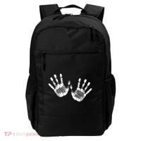 Hello Good Bye Paint Hand Prints Backpack thumb 0