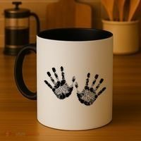 Hello Good Bye Paint Hand Prints Coffee Mug thumb 4