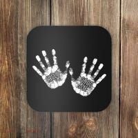 Hello Good Bye Paint Hand Prints Coaster thumb 0