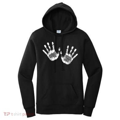 Hello Good Bye Paint Hand Prints Women's Hoodie