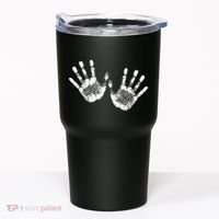 Hello Good Bye Paint Hand Prints Tumbler thumb 0