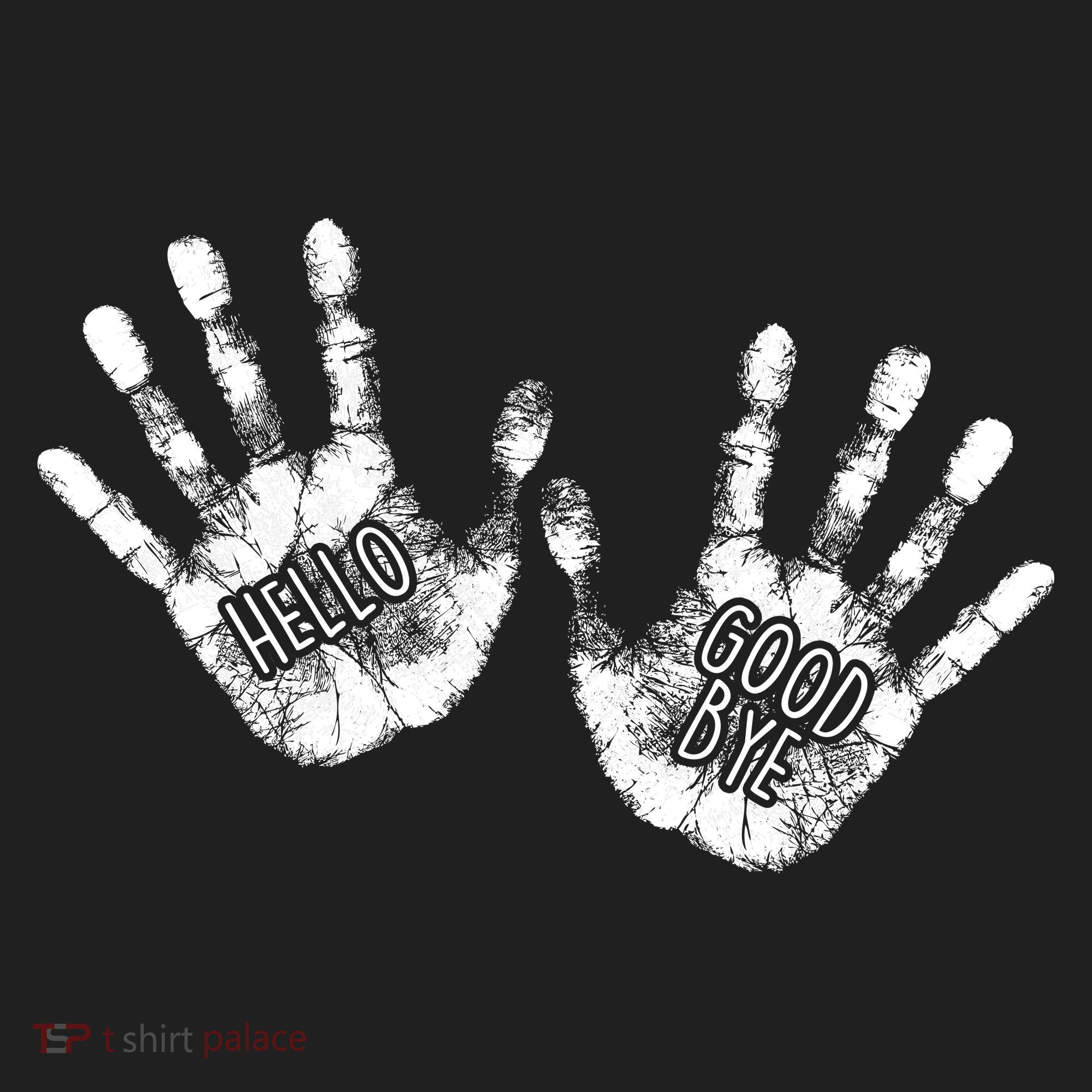 Hello Good Bye Paint Hand Prints Tumbler