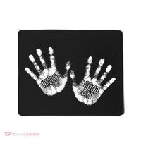 Hello Good Bye Paint Hand Prints Mousepad thumb 0