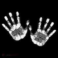 Hello Good Bye Paint Hand Prints Ornament thumb 1