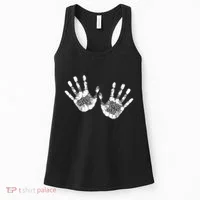 Hello Good Bye Paint Hand Prints Women's Tank Top thumb 0