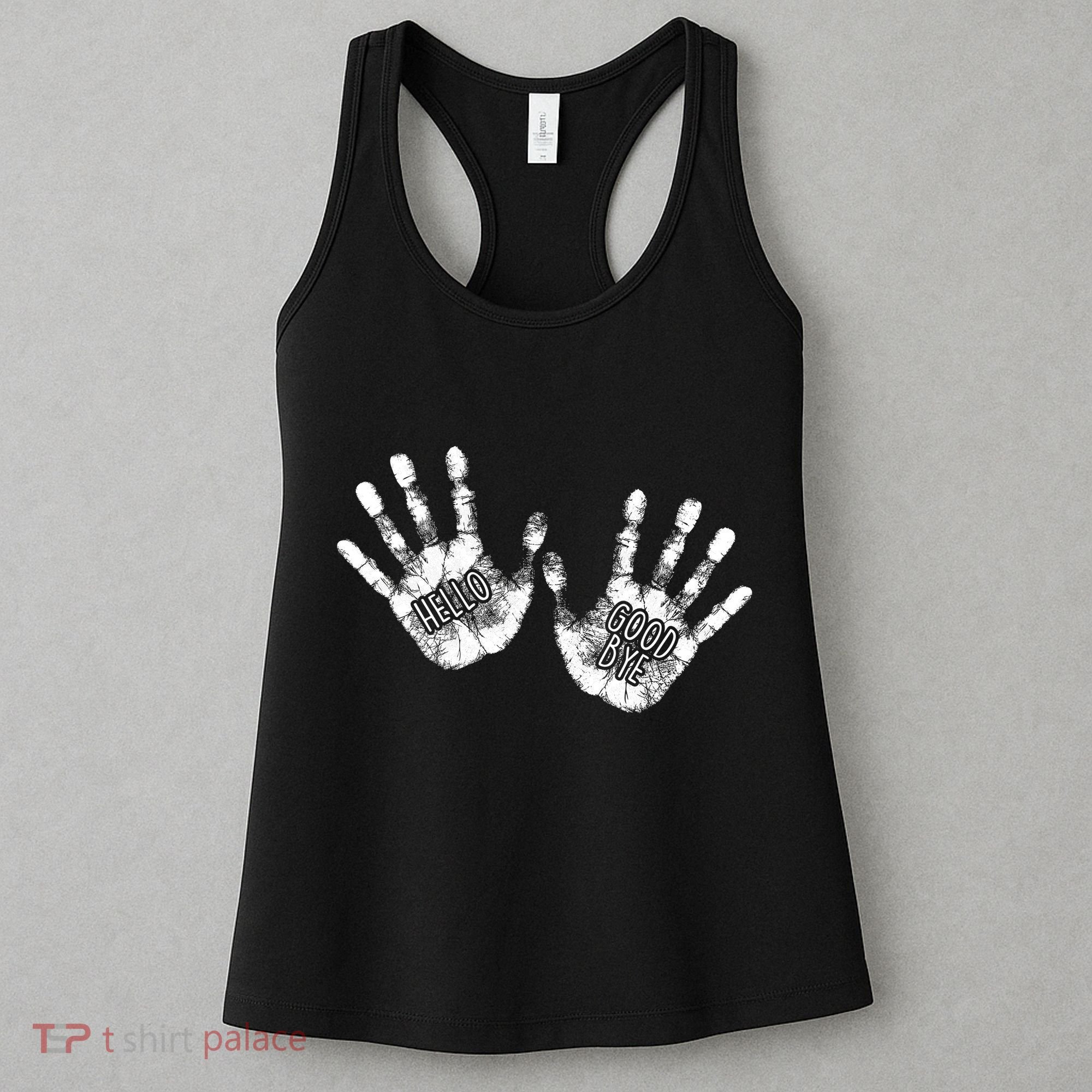 Hello Good Bye Paint Hand Prints Women's Tank Top