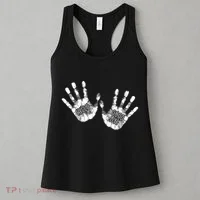 Hello Good Bye Paint Hand Prints Women's Tank Top thumb 3