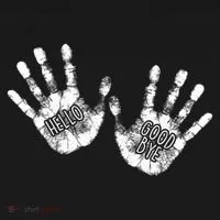 Hello Good Bye Paint Hand Prints Women's Tank Top thumb 5