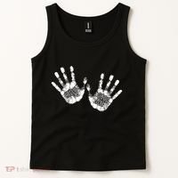 Hello Good Bye Paint Hand Prints Tank Top thumb 2