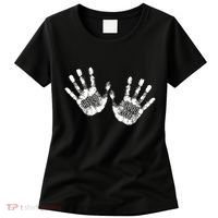 Hello Good Bye Paint Hand Prints Women's T-Shirt thumb 0