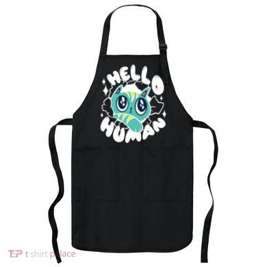 Hello Human Cat Apron