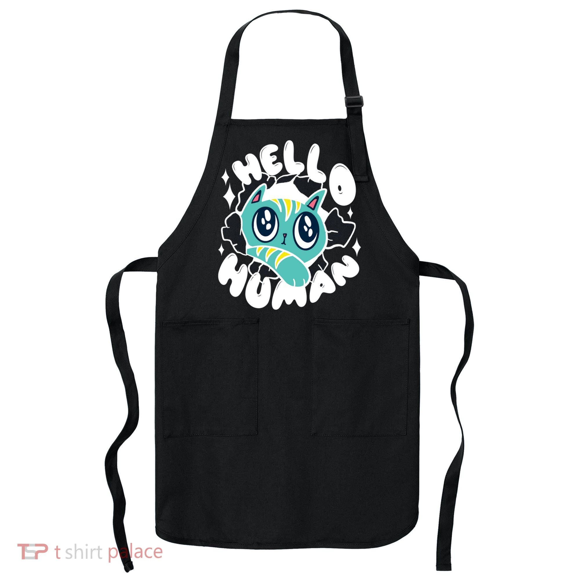 Hello Human Cat Apron