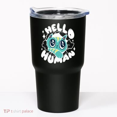 Hello Human Cat Tumbler