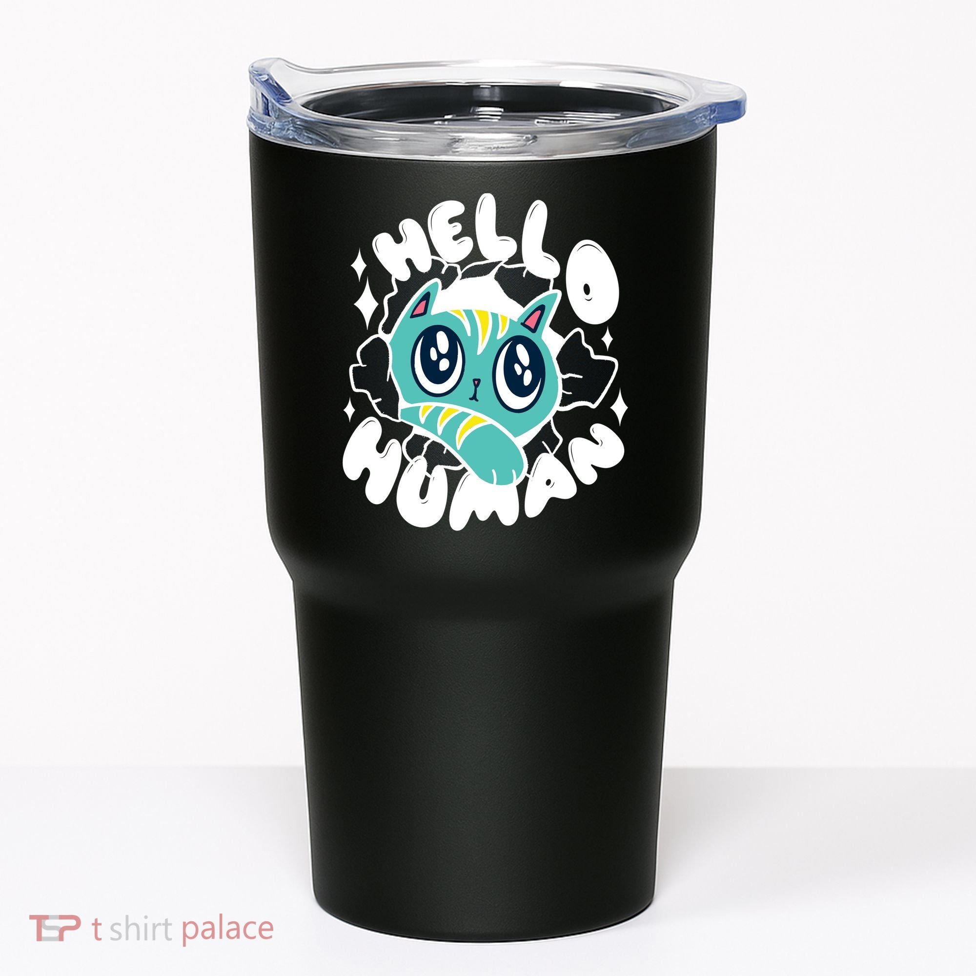 Hello Human Cat Tumbler