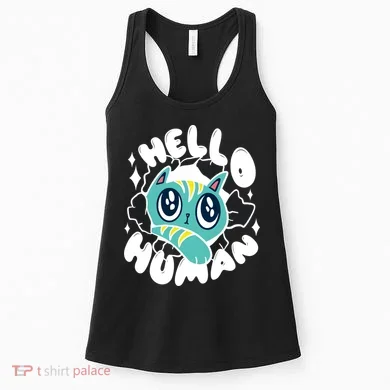 Hello Human Cat Women's Tank Top