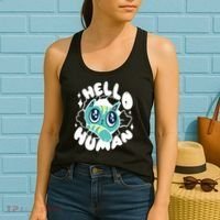 Hello Human Cat Women's Tank Top thumb 2