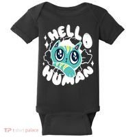 Hello Human Cat Baby Bodysuit thumb 0