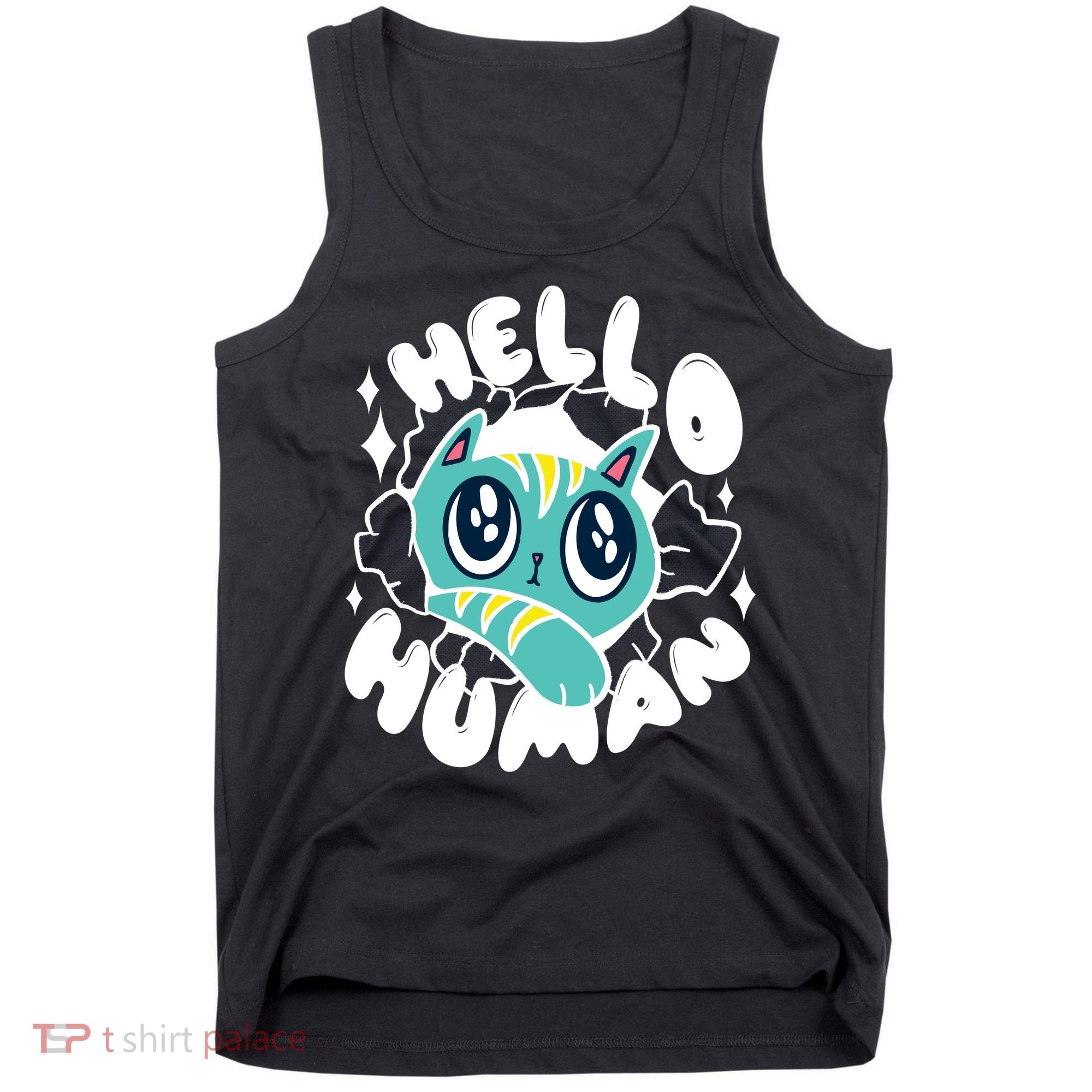 Hello Human Cat Tank Top