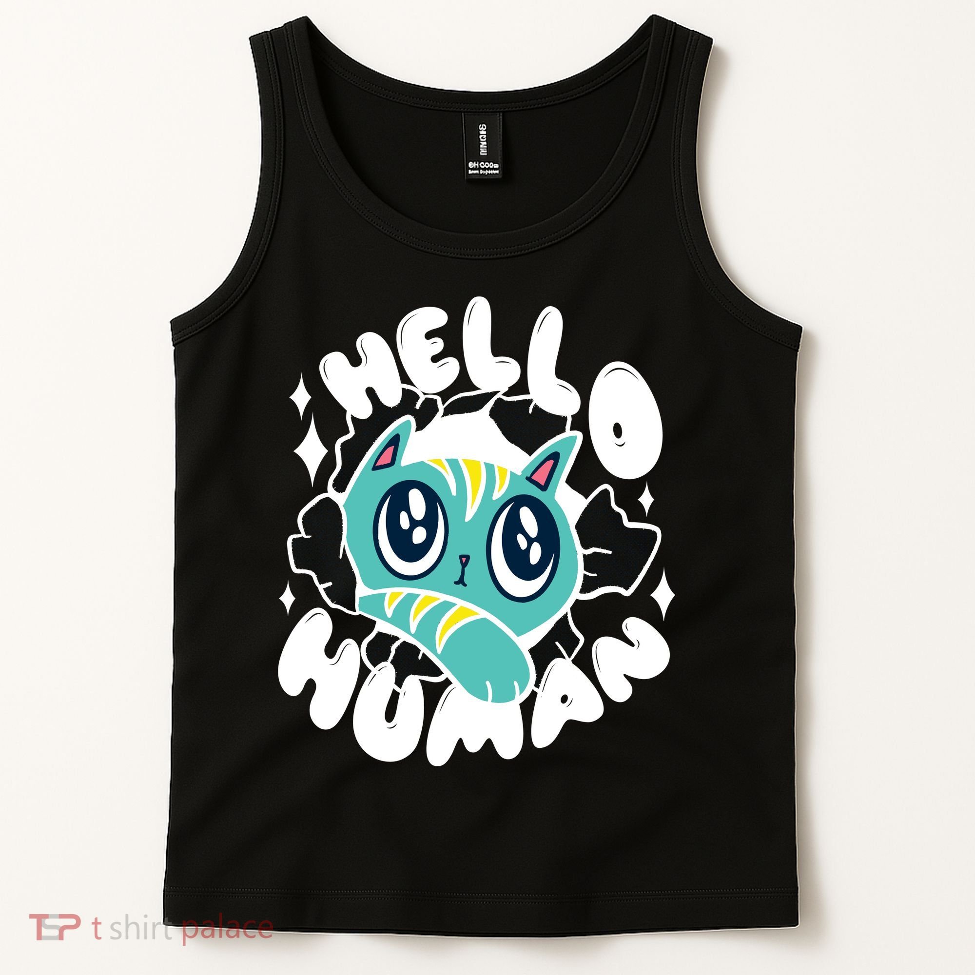 Hello Human Cat Tank Top