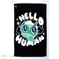 Hello Human Cat Golf Towel thumb 0