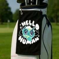 Hello Human Cat Golf Towel thumb 2