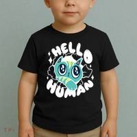 Hello Human Cat Toddler T-Shirt thumb 2