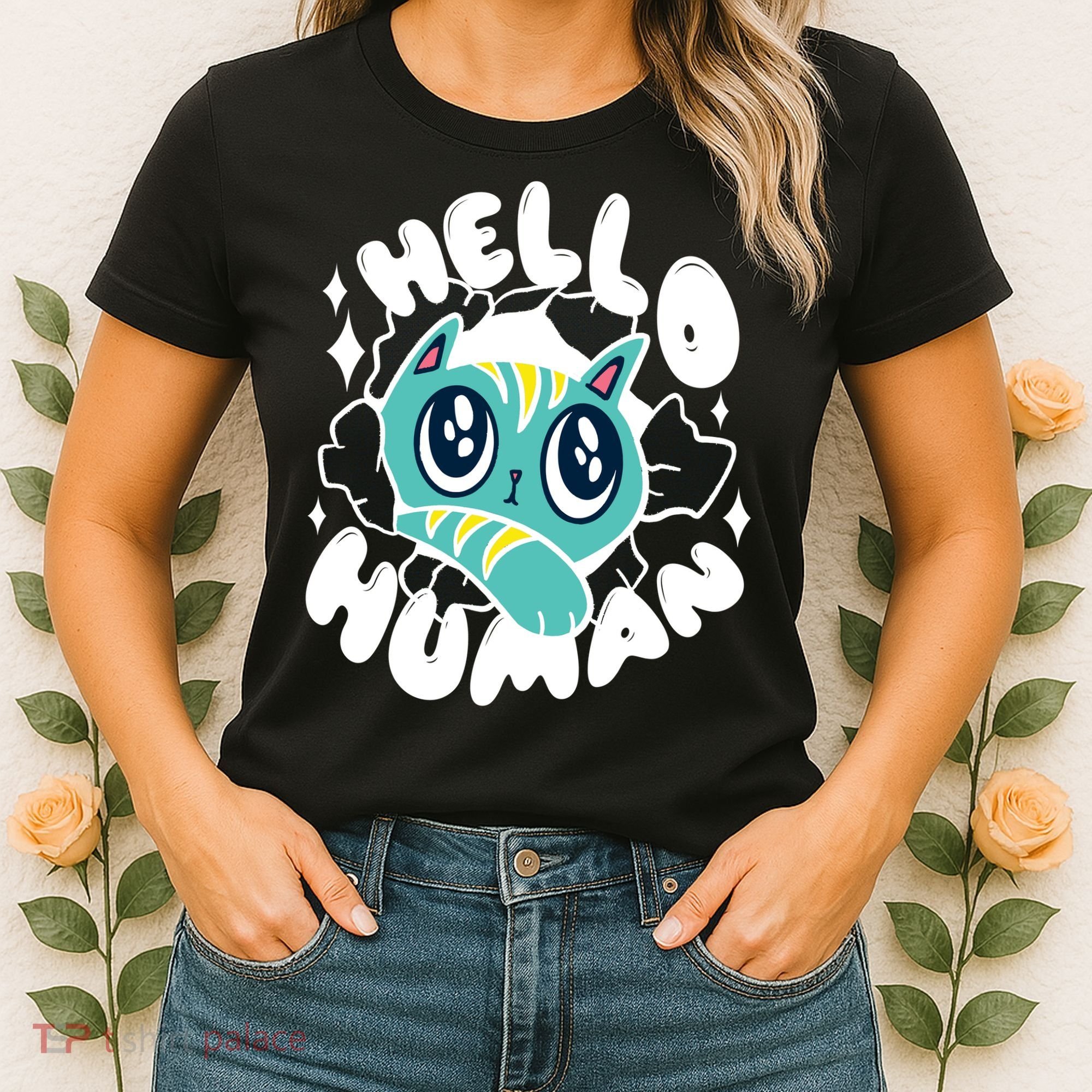 Hello Human Cat Women's T-Shirt