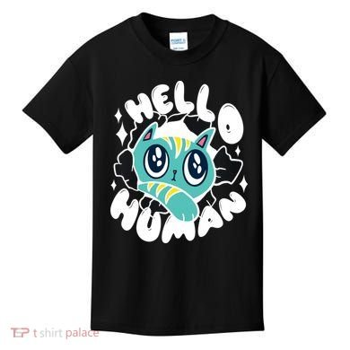 Hello Human Cat Kids T-Shirt