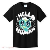 Hello Human Cat Kids T-Shirt thumb 0