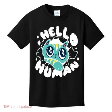 Hello Human Cat Kids T-Shirt
