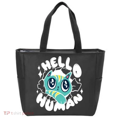 Hello Human Cat Tote Bag