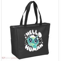 Hello Human Cat Tote Bag thumb 2