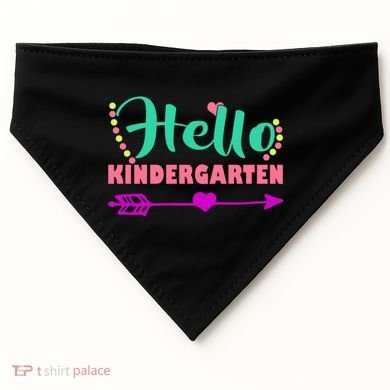 Hello Kindergarten Arrow USA-Made Doggie Bandana
