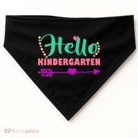 Hello Kindergarten Arrow USA-Made Doggie Bandana thumb 0