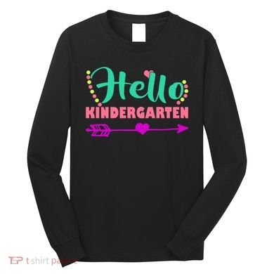 Hello Kindergarten Arrow Long Sleeve Shirt