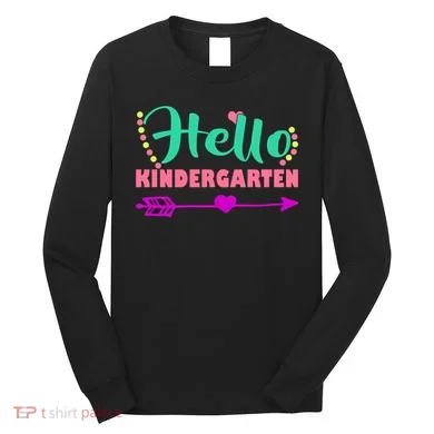 Hello Kindergarten Arrow Long Sleeve Shirt
