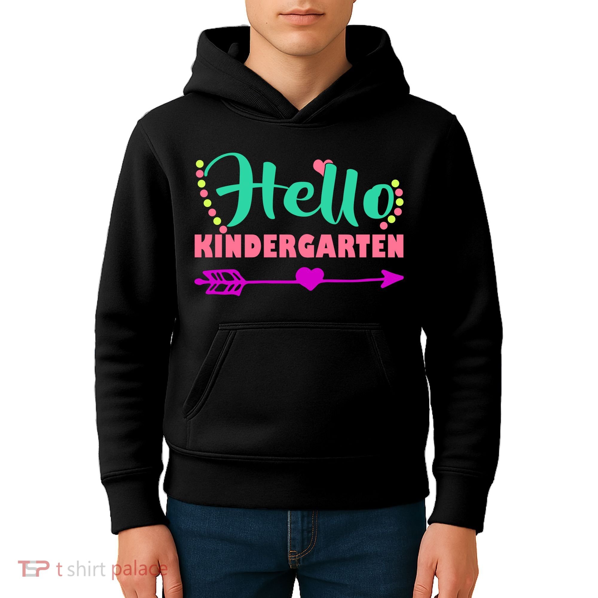 Hello Kindergarten Arrow Kids Hoodie